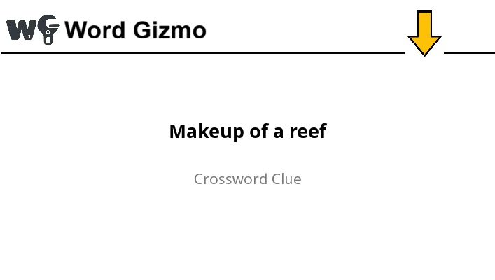 Makeup of a reef NYT answer