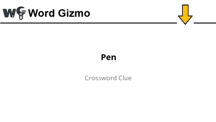 Pen NYT Mini answer