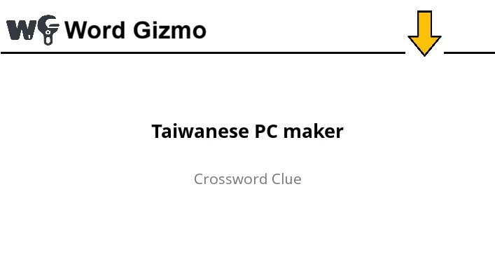 Taiwanese PC maker NYT answer