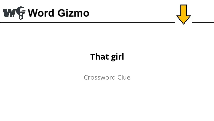 That girl NYT answer