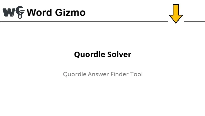 quordle Word Finder Tool