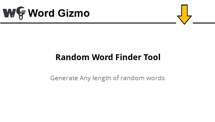 Random Word Finder Tool
